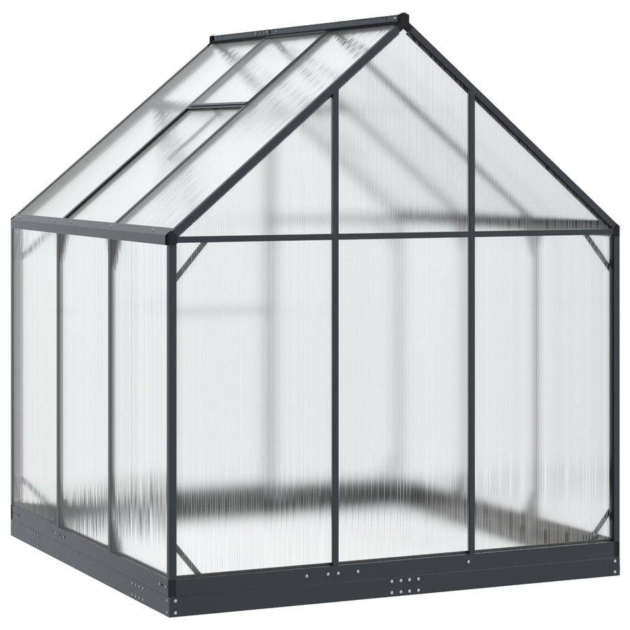 Tuin Serre met de deur Antracietkleurig 183,5 x 183,5 x 207 cm