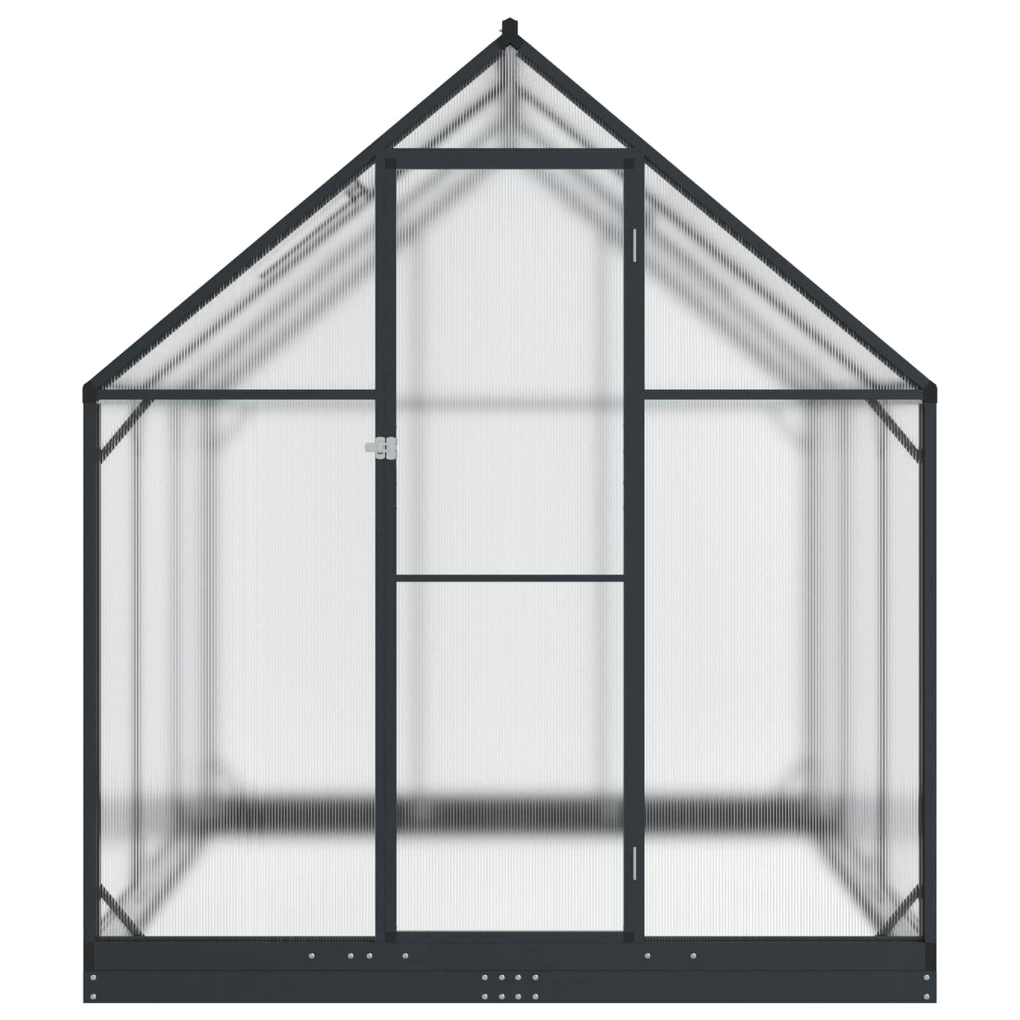 Tuin Serre met de deur Antracietkleurig 183,5 x 183,5 x 207 cm