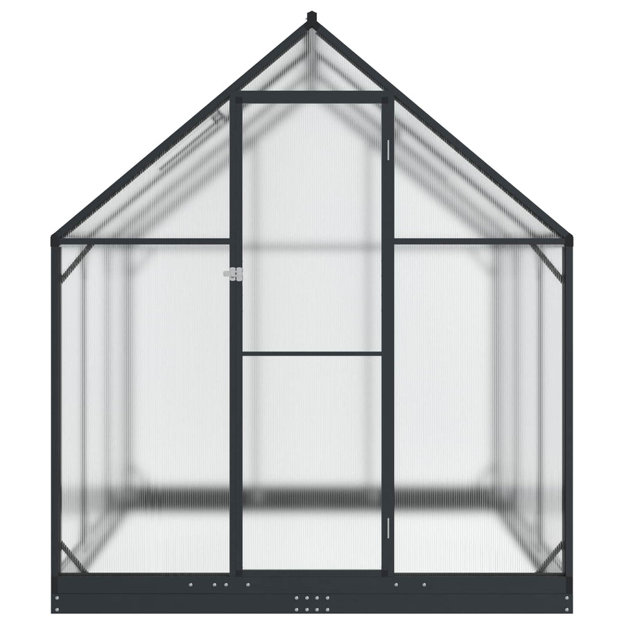 Tuin Serre met de deur Antracietkleurig 183,5 x 183,5 x 207 cm