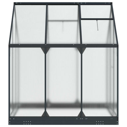 Tuin Serre met de deur Antracietkleurig 183,5 x 183,5 x 207 cm
