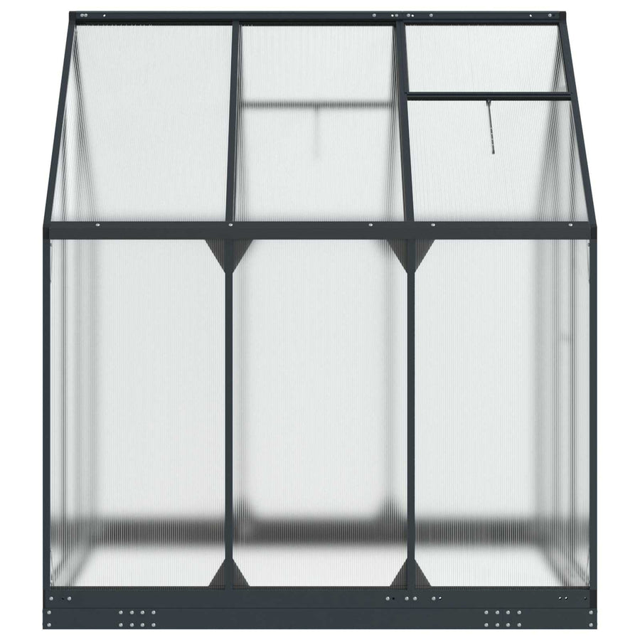 Tuin Serre met de deur Antracietkleurig 183,5 x 183,5 x 207 cm