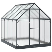 Tuin Serre met de deur Antracietkleurig 183,5 x 243,5 x 207 cm