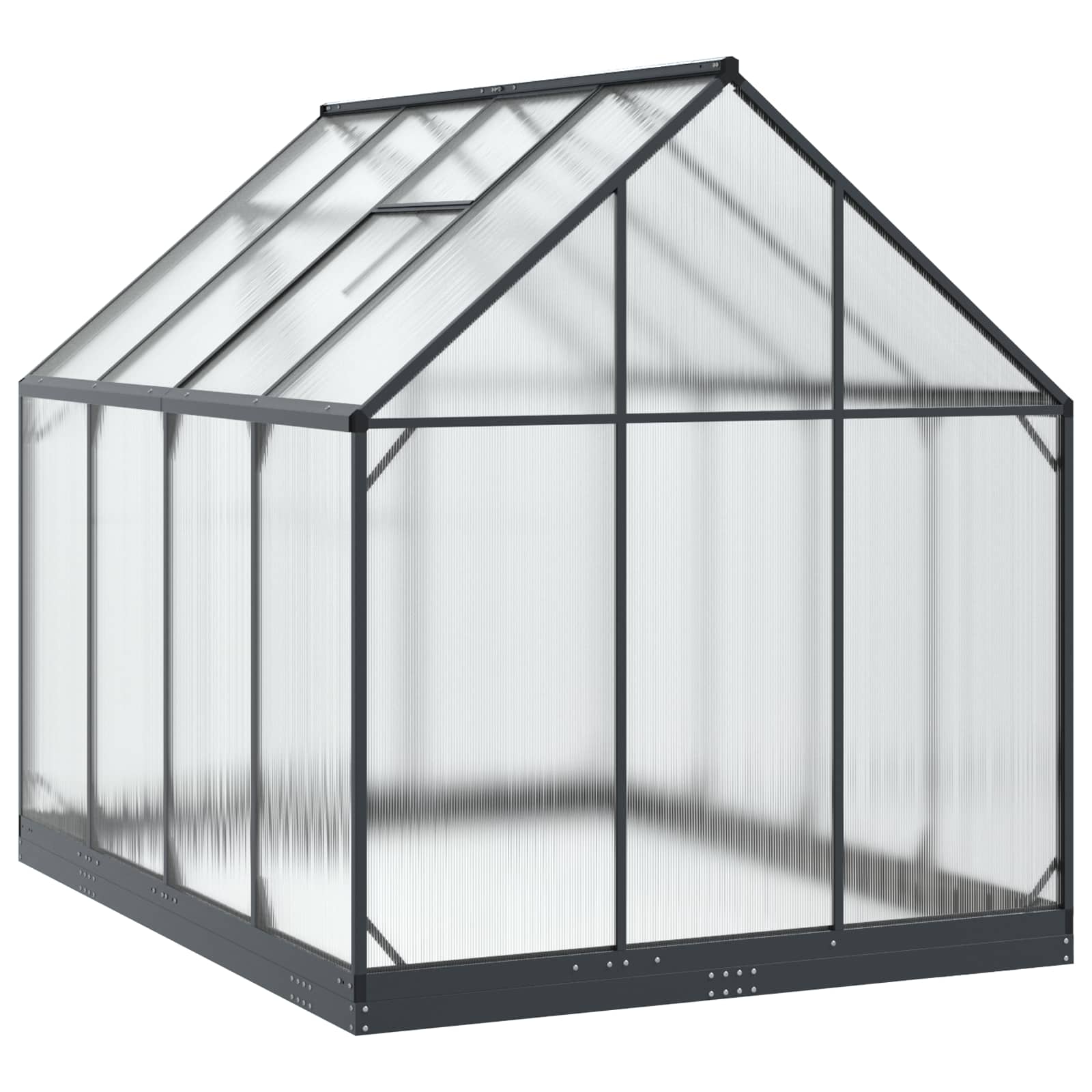 Tuin Serre met de deur Antracietkleurig 183,5 x 243,5 x 207 cm