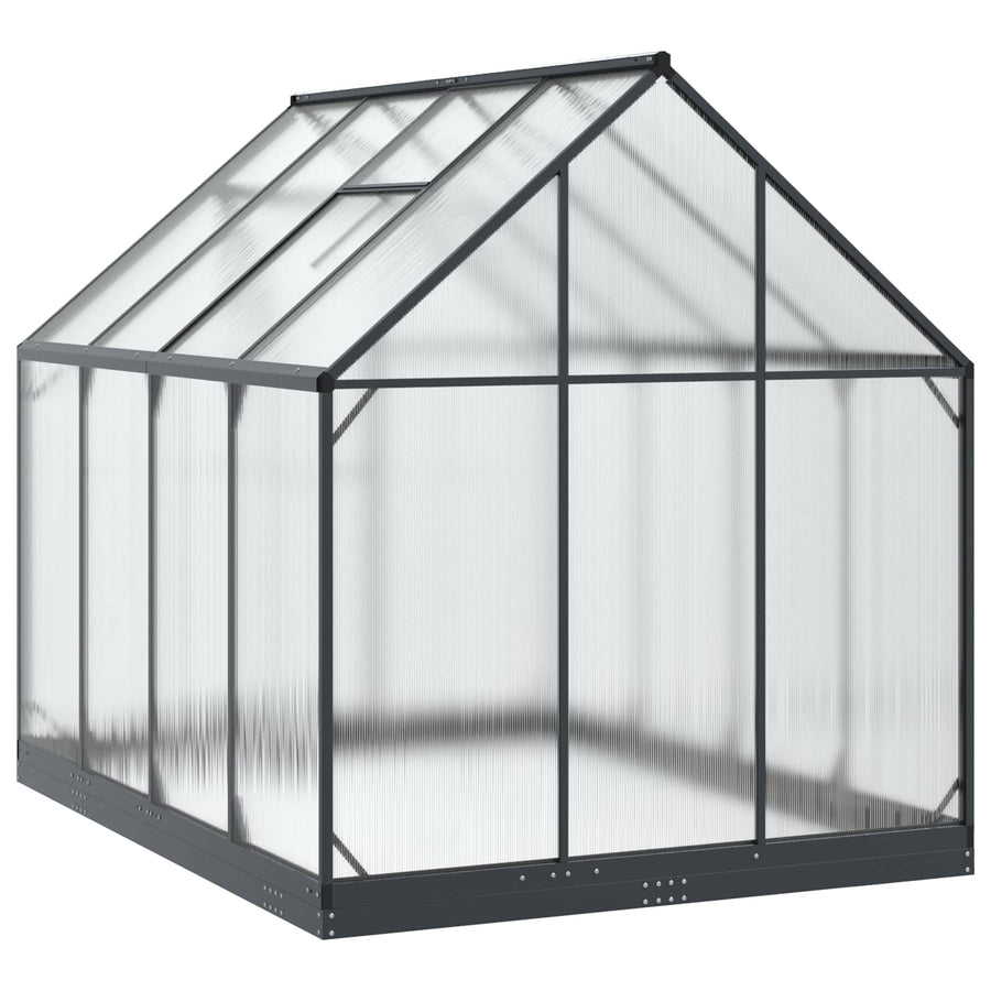 Tuin Serre met de deur Antracietkleurig 183,5 x 243,5 x 207 cm