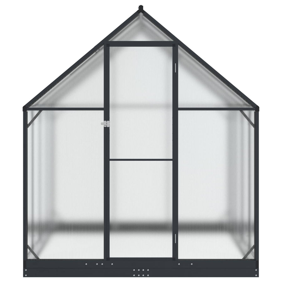 Tuin Serre met de deur Antracietkleurig 183,5 x 243,5 x 207 cm