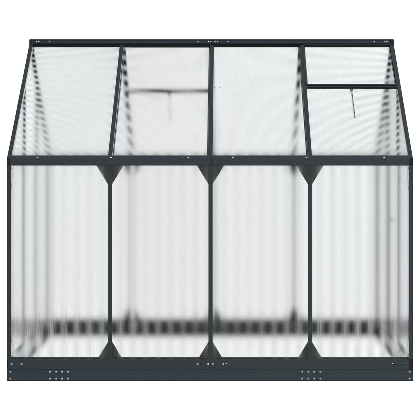 Tuin Serre met de deur Antracietkleurig 183,5 x 243,5 x 207 cm