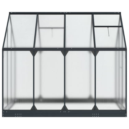 Tuin Serre met de deur Antracietkleurig 183,5 x 243,5 x 207 cm