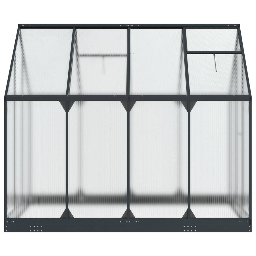Tuin Serre met de deur Antracietkleurig 183,5 x 243,5 x 207 cm