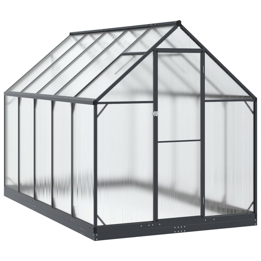 Tuin Serre met de deur Antracietkleurig 183,5 x 303,5 x 207 cm