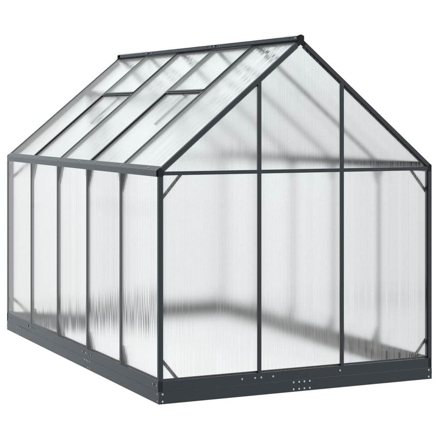 Tuin Serre met de deur Antracietkleurig 183,5 x 303,5 x 207 cm