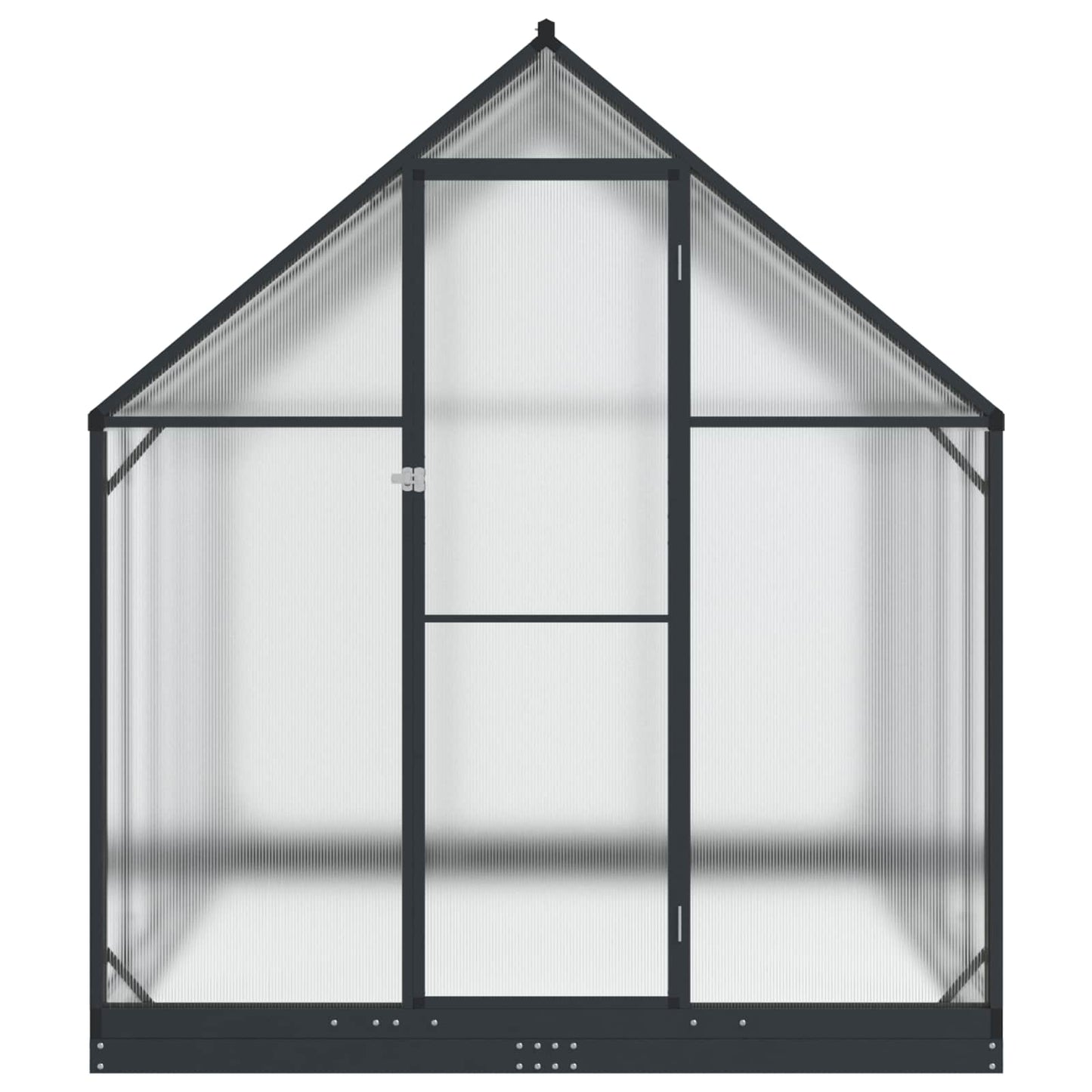 Tuin Serre met de deur Antracietkleurig 183,5 x 303,5 x 207 cm