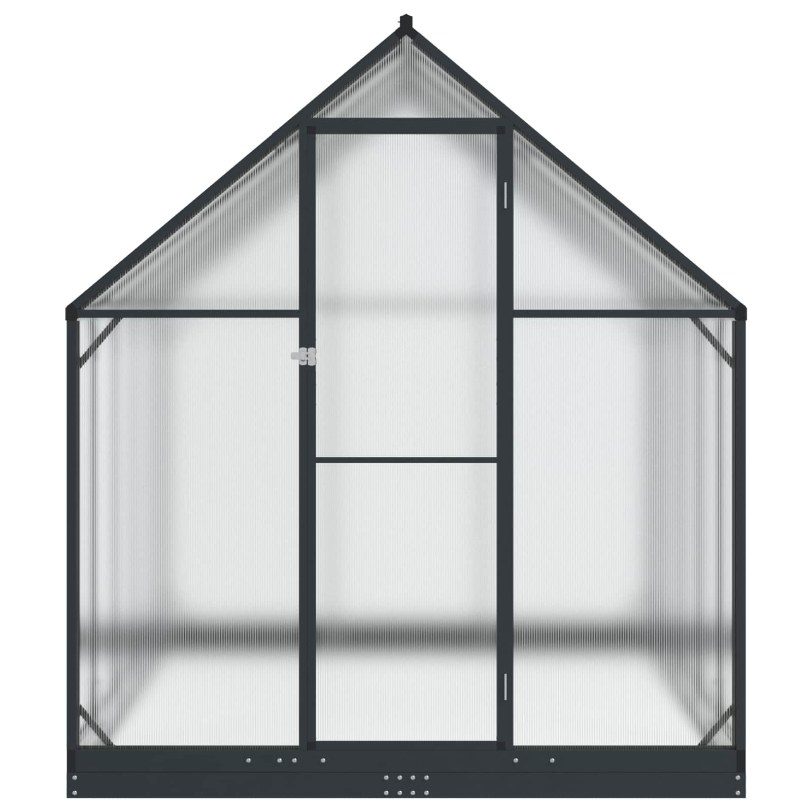 Tuin Serre met de deur Antracietkleurig 183,5 x 303,5 x 207 cm