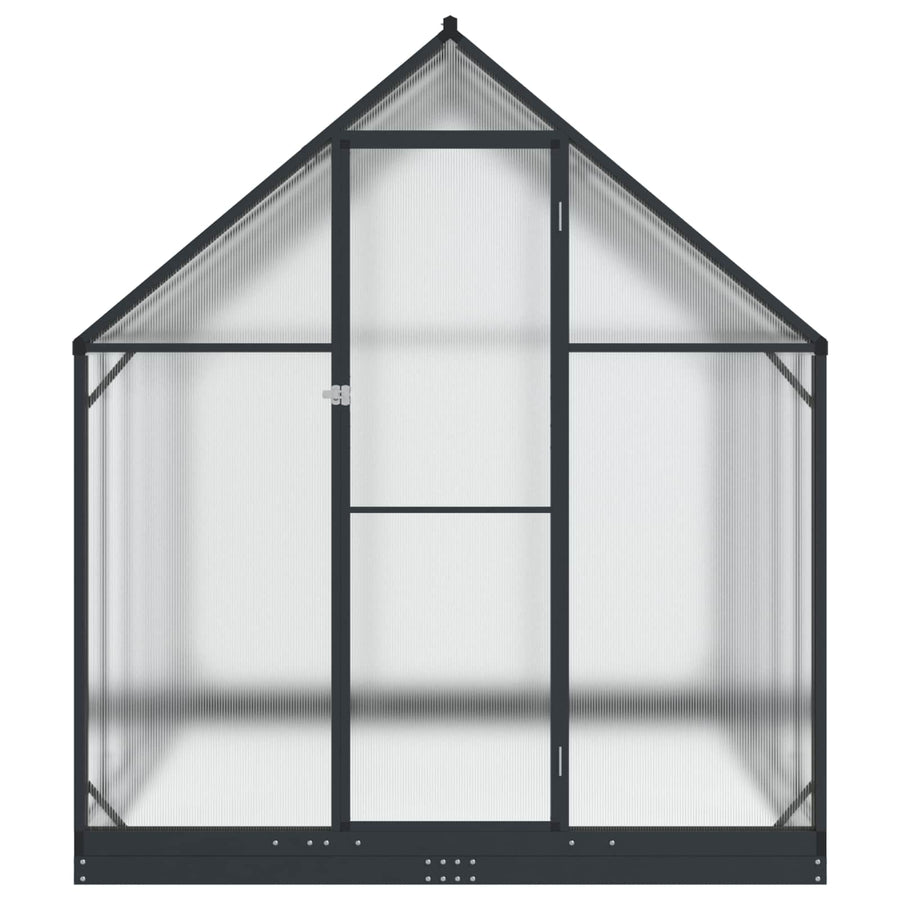 Tuin Serre met de deur Antracietkleurig 183,5 x 303,5 x 207 cm