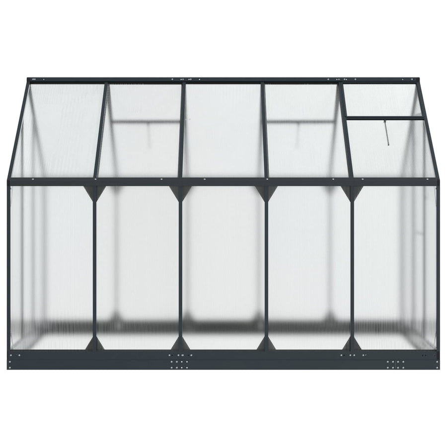 Tuin Serre met de deur Antracietkleurig 183,5 x 303,5 x 207 cm