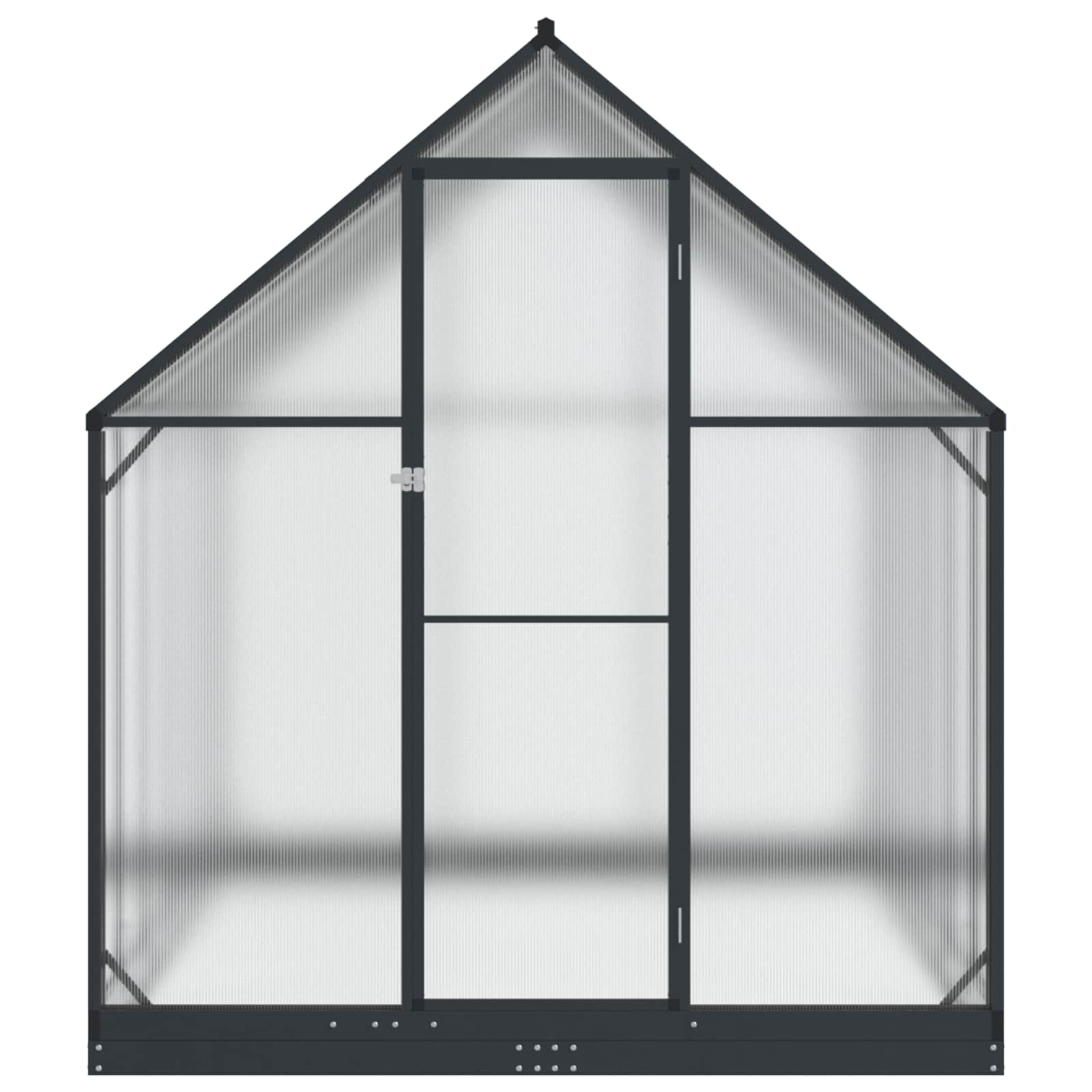 Tuin Serre met de deur Antracietkleurig 183,5 x 363,5 x 207 cm