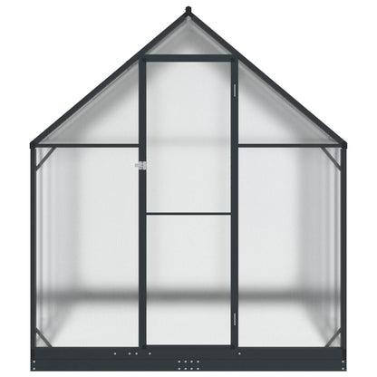 Tuin Serre met de deur Antracietkleurig 183,5 x 363,5 x 207 cm