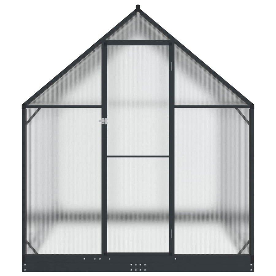 Tuin Serre met de deur Antracietkleurig 183,5 x 363,5 x 207 cm