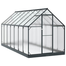 Tuin Serre met de deur Antracietkleurig 183,5 x 423,5 x 207 cm