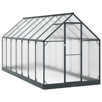 Tuin Serre met de deur Antracietkleurig 183,5 x 423,5 x 207 cm