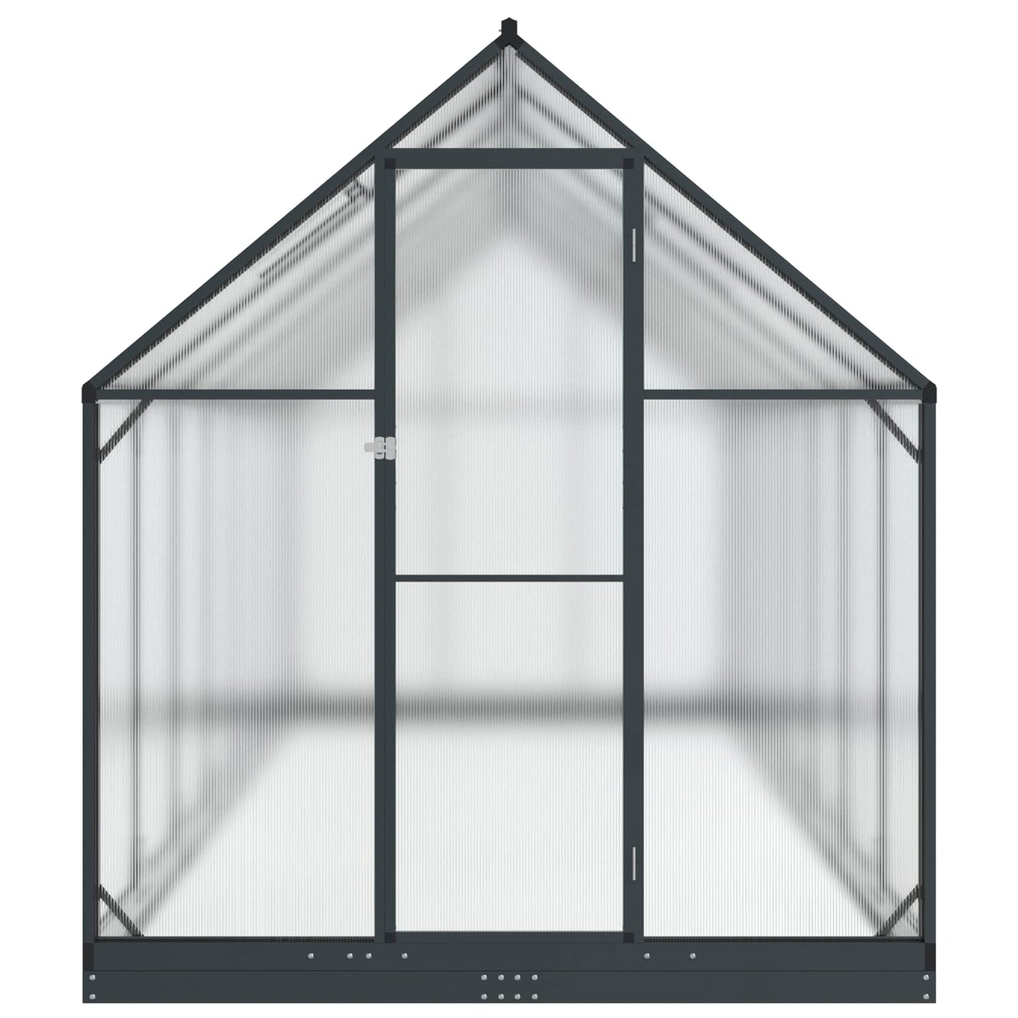 Tuin Serre met de deur Antracietkleurig 183,5 x 423,5 x 207 cm