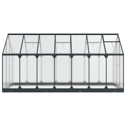 Tuin Serre met de deur Antracietkleurig 183,5 x 423,5 x 207 cm