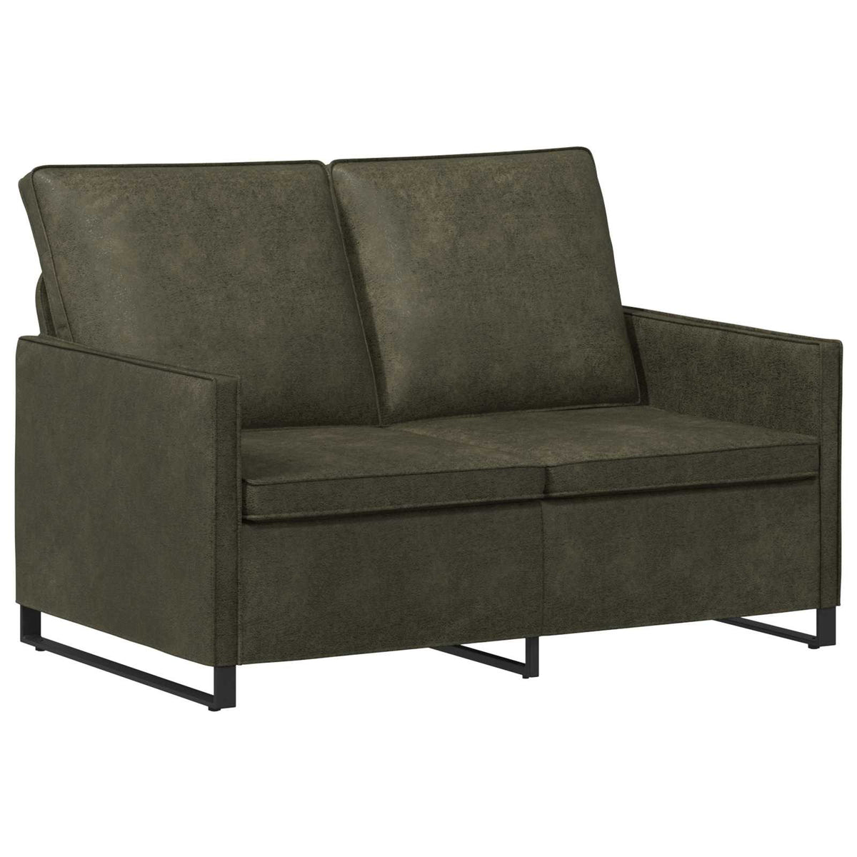 Bankstel 2 pcs Legergroen Faux Suède Stof