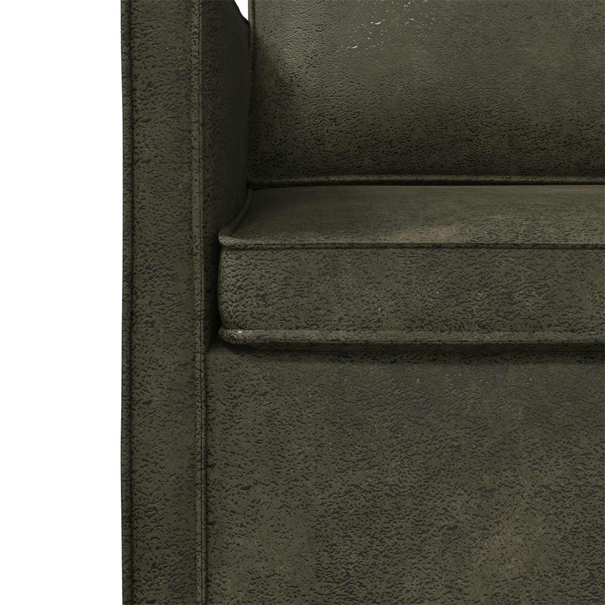Bankstel 2 pcs Legergroen Faux Suède Stof