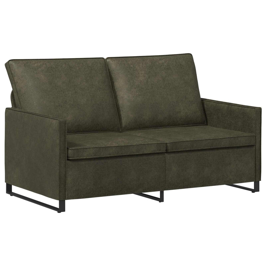 Bankstel 2 pcs Legergroen Faux Suède Stof