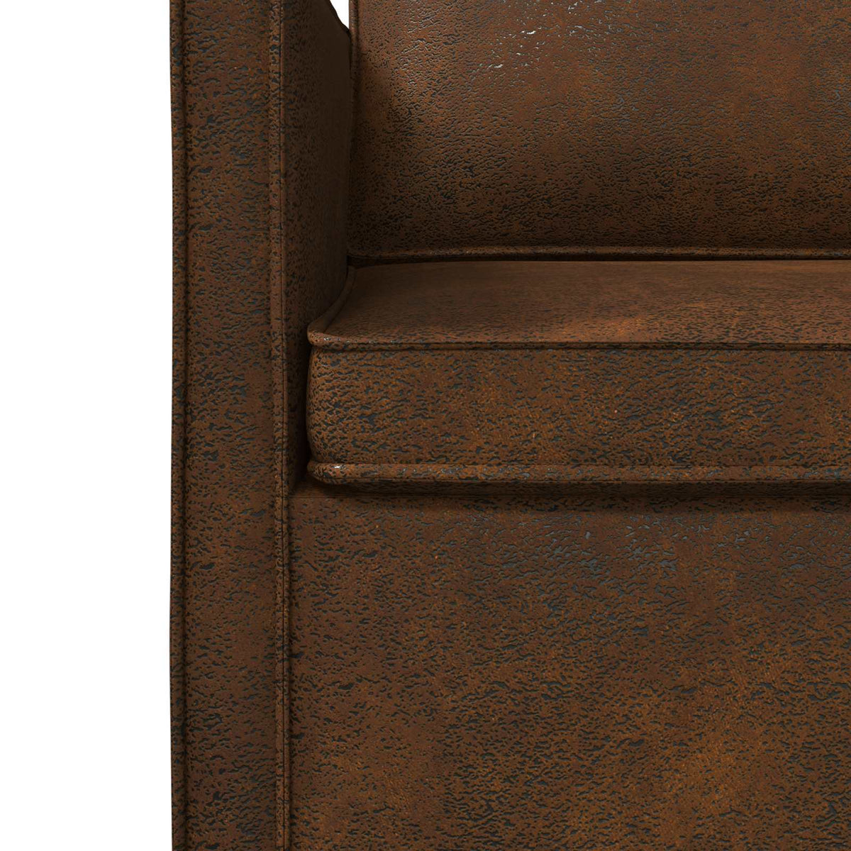 Bankstel 2 pcs Bruin Faux Suède Stof
