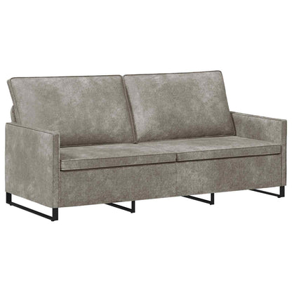 Bankstel 2 pcs Lichtgrijs Faux Suède Stof