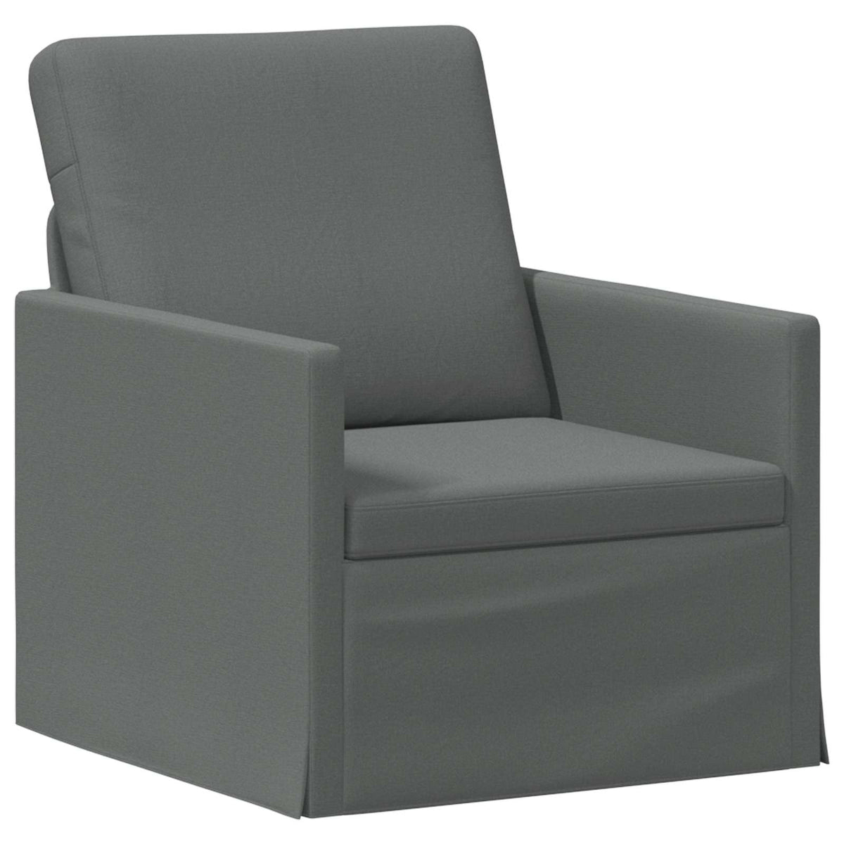 Bankstel 2 pcs Donkergrijs Stof