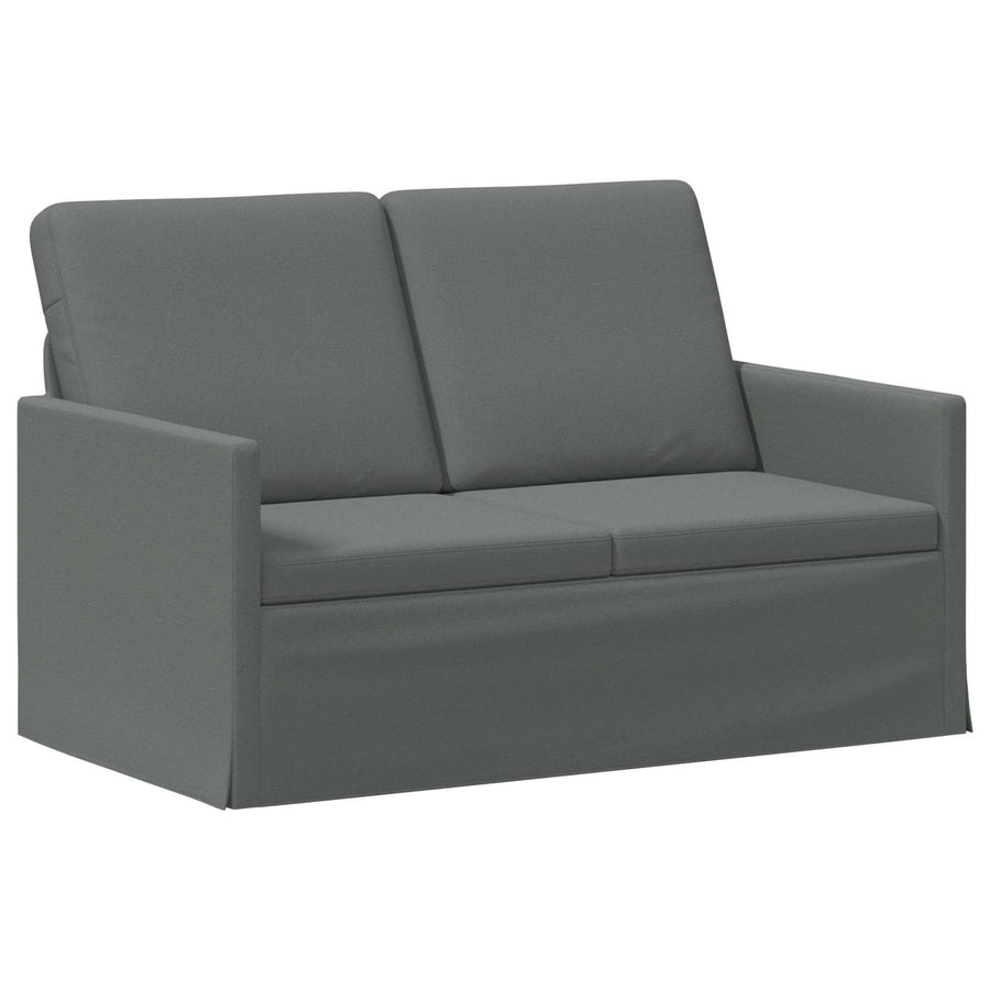 Bankstel 2 pcs Donkergrijs Stof