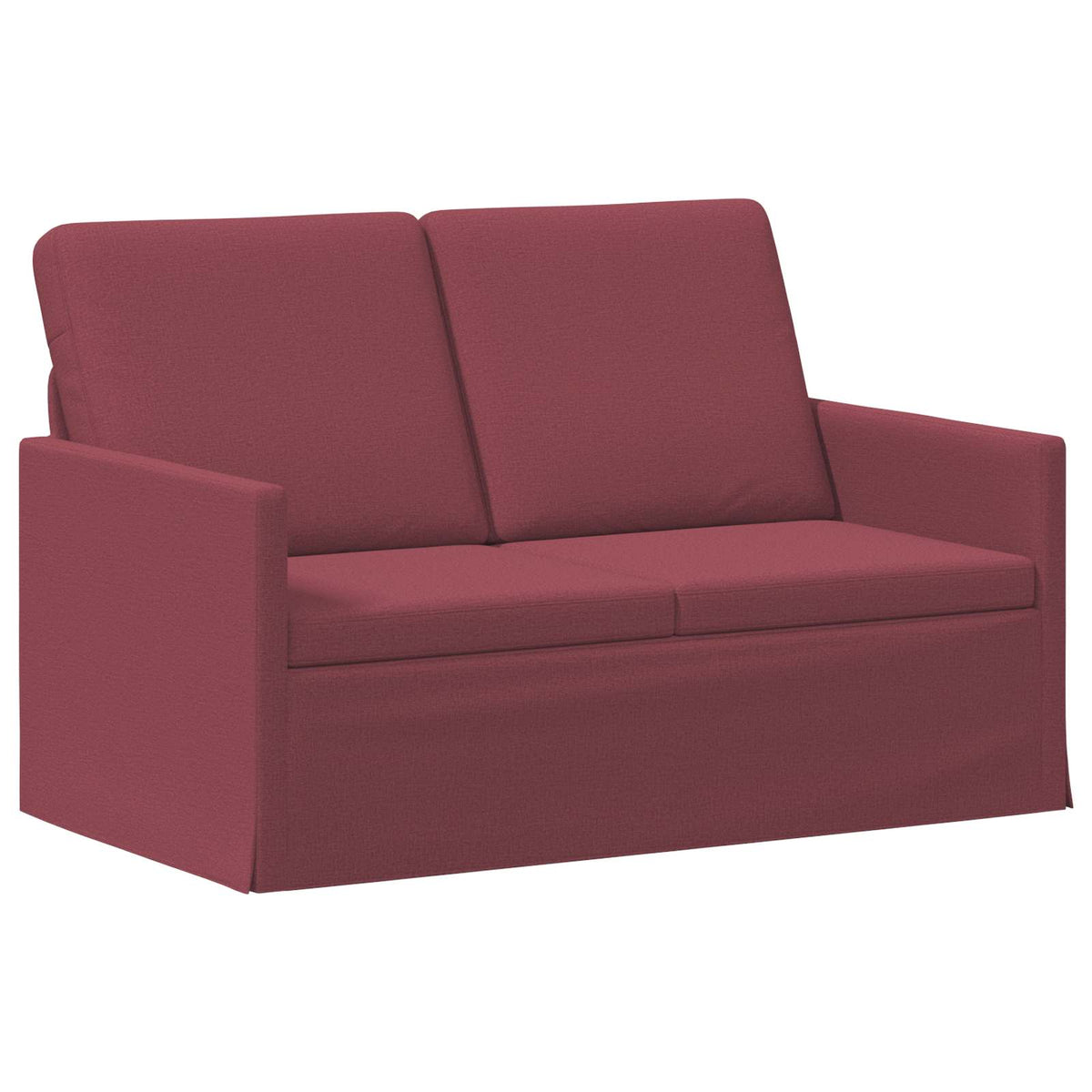Bankstel 2 pcs Wijnrood Stof