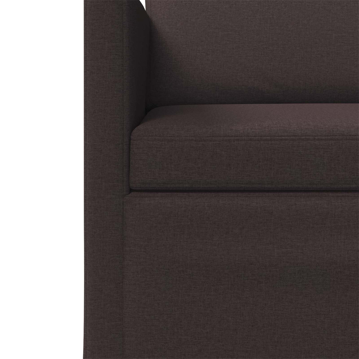 Bankstel 2 pcs Donkerbruin Stof