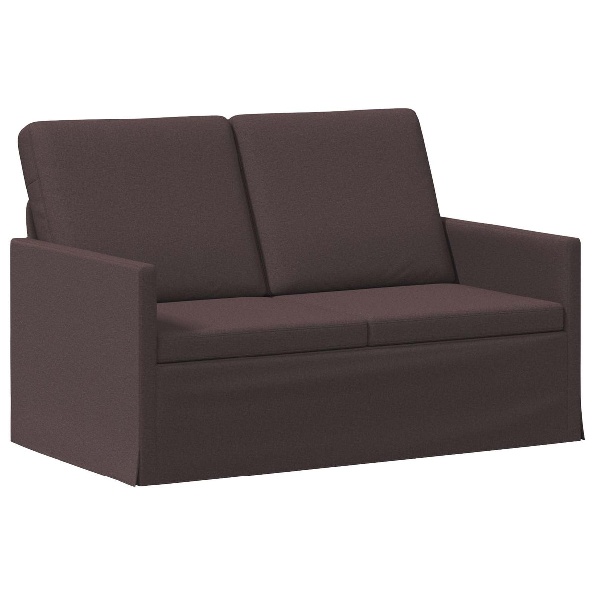 Bankstel 2 pcs Donkerbruin Stof