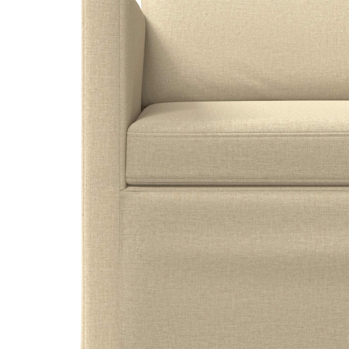 Bankstel 2 pcs Crèmekleurig Stof