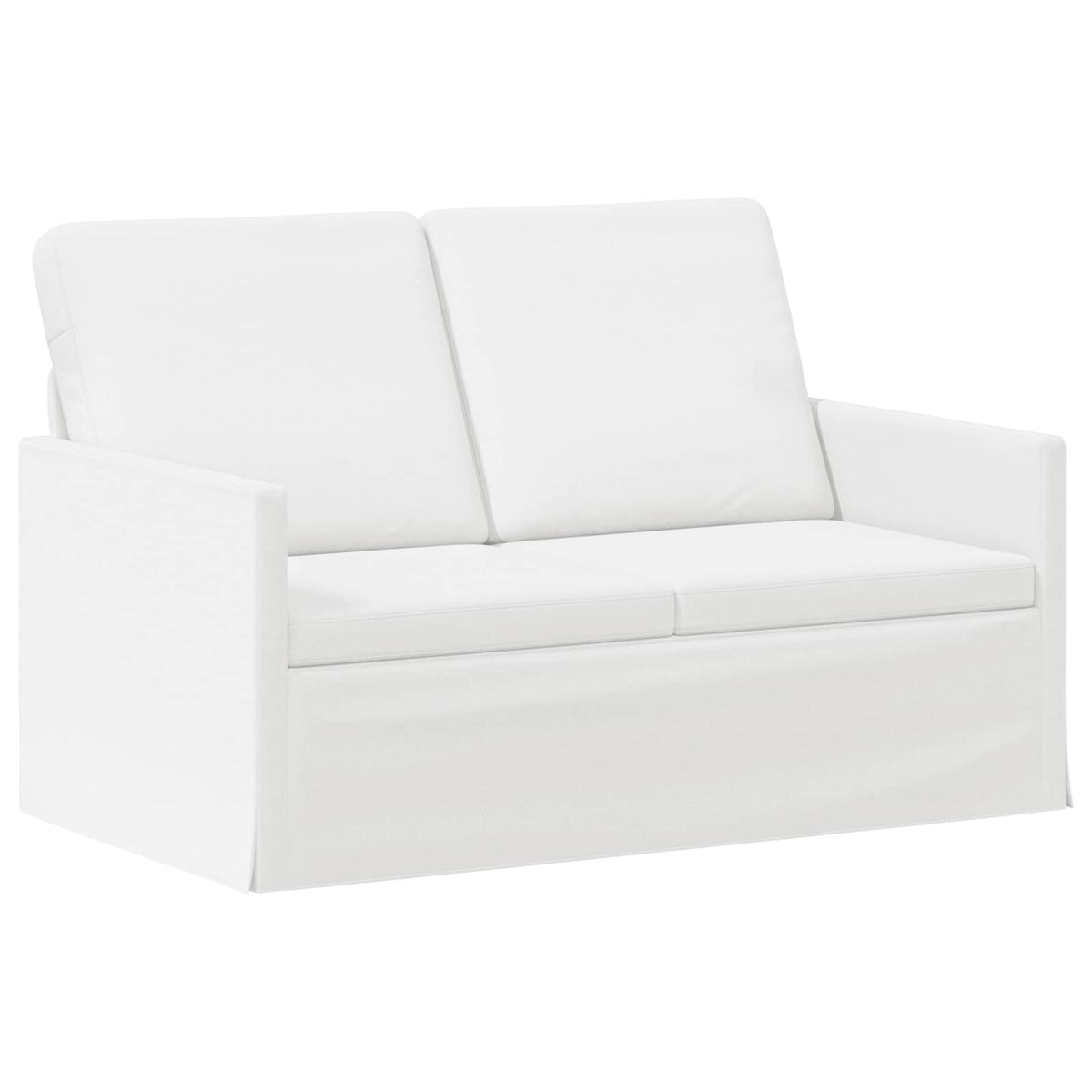 Bankstel 2 pcs Wit Stof