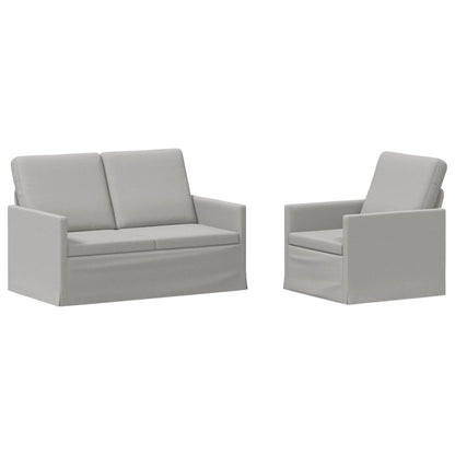 Bankstel 2 pcs Wolkengrijs Stof