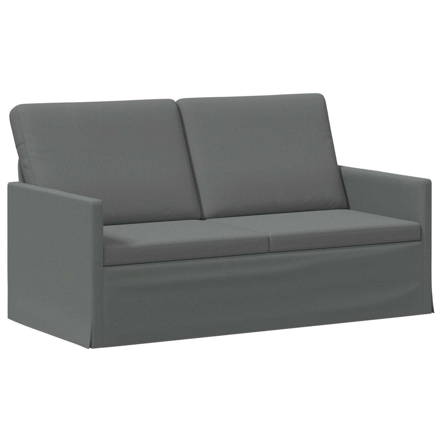 Bankstel 2 pcs Donkergrijs Stof