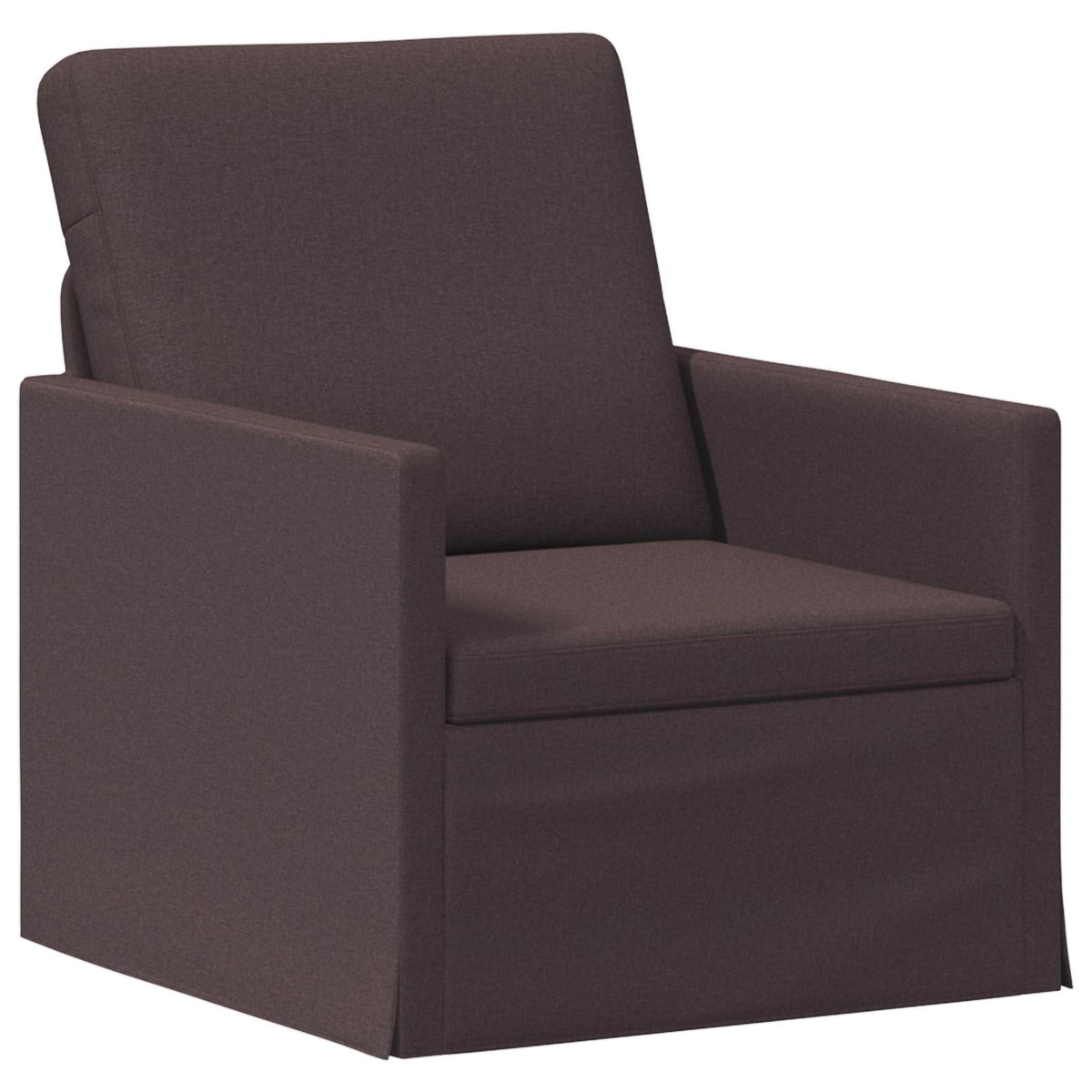 Bankstel 2 pcs Donkerbruin Stof