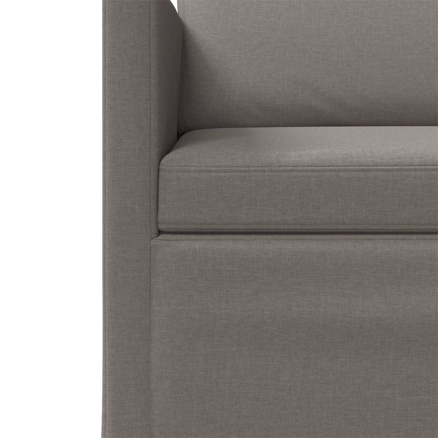 Bankstel 2 pcs Taupe Stof