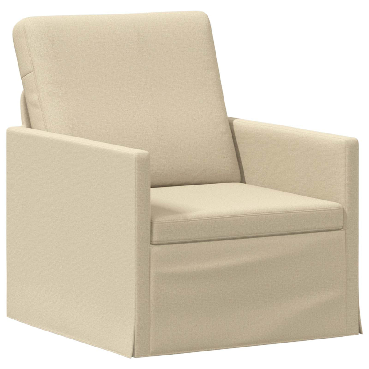 Bankstel 2 pcs Crèmekleurig Stof