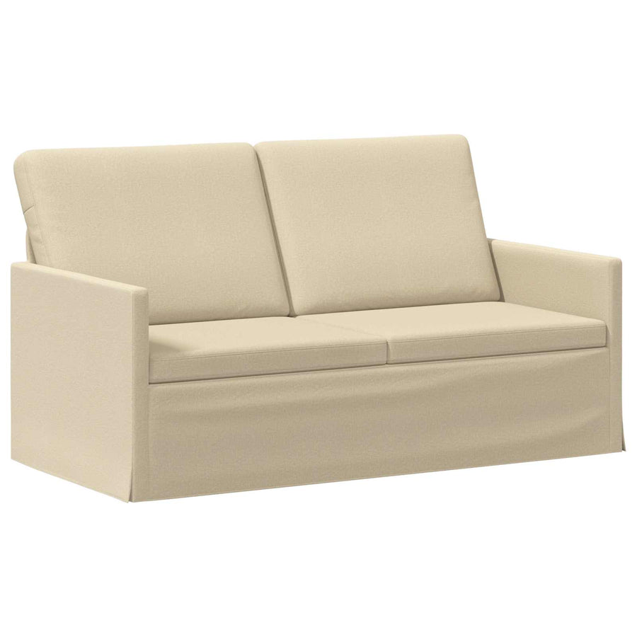 Bankstel 2 pcs Crèmekleurig Stof