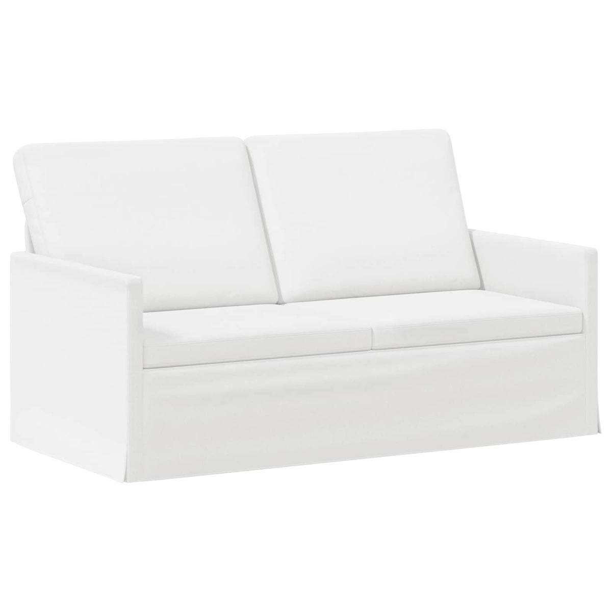 Bankstel 2 pcs Wit Stof