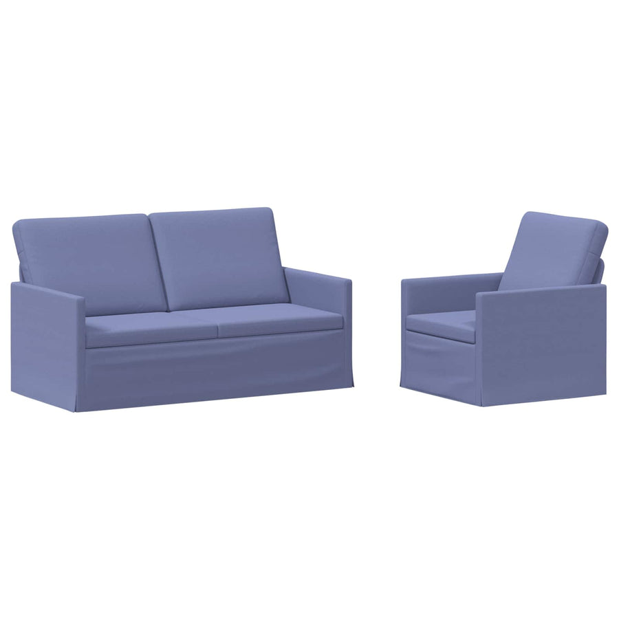Bankstel 2 pcs Jeans Blauw Stof
