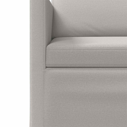 Bankstel 2 pcs Wolkengrijs Stof