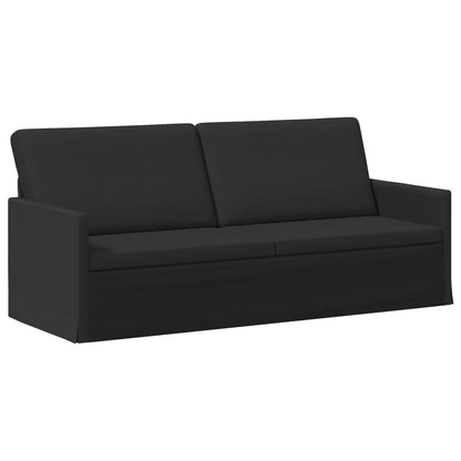 Bankstel 2 pcs Zwart Stof