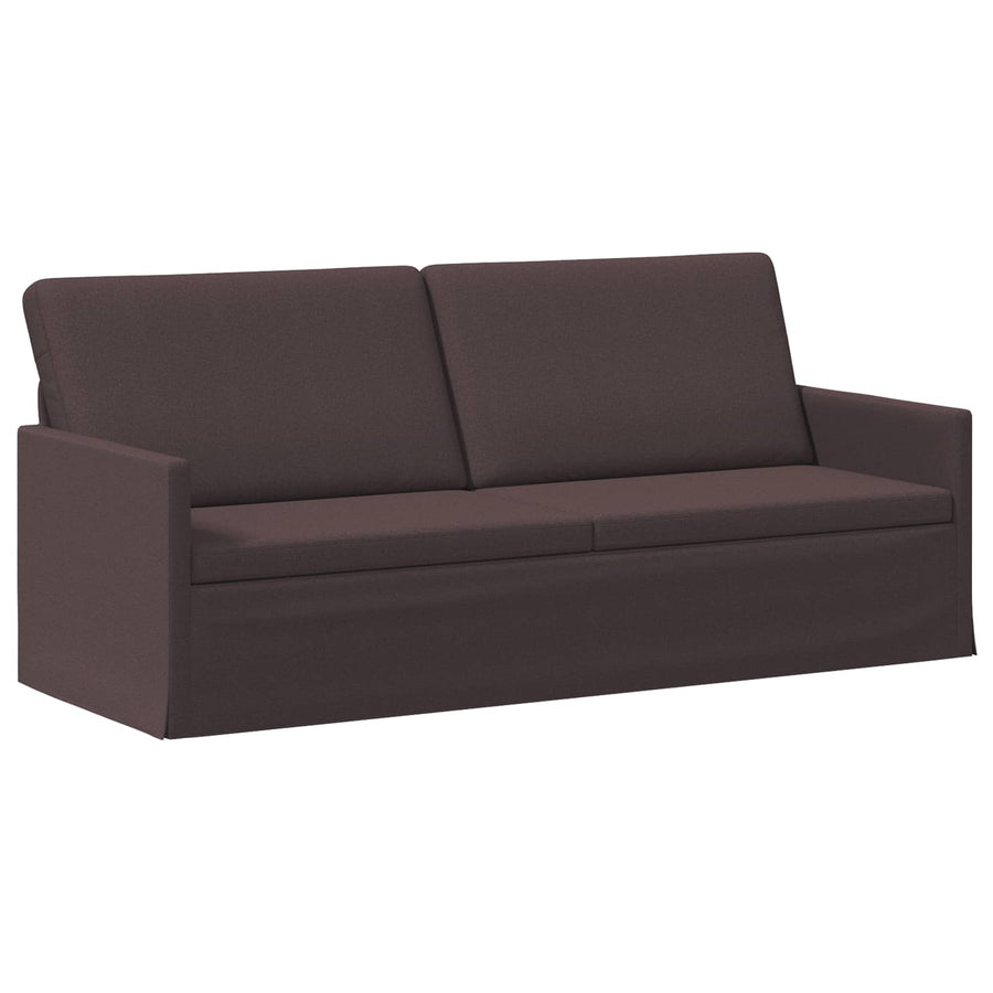 Bankstel 2 pcs Donkerbruin Stof
