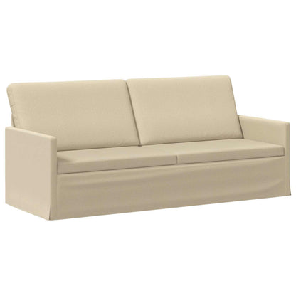 Bankstel 2 pcs Crèmekleurig Stof
