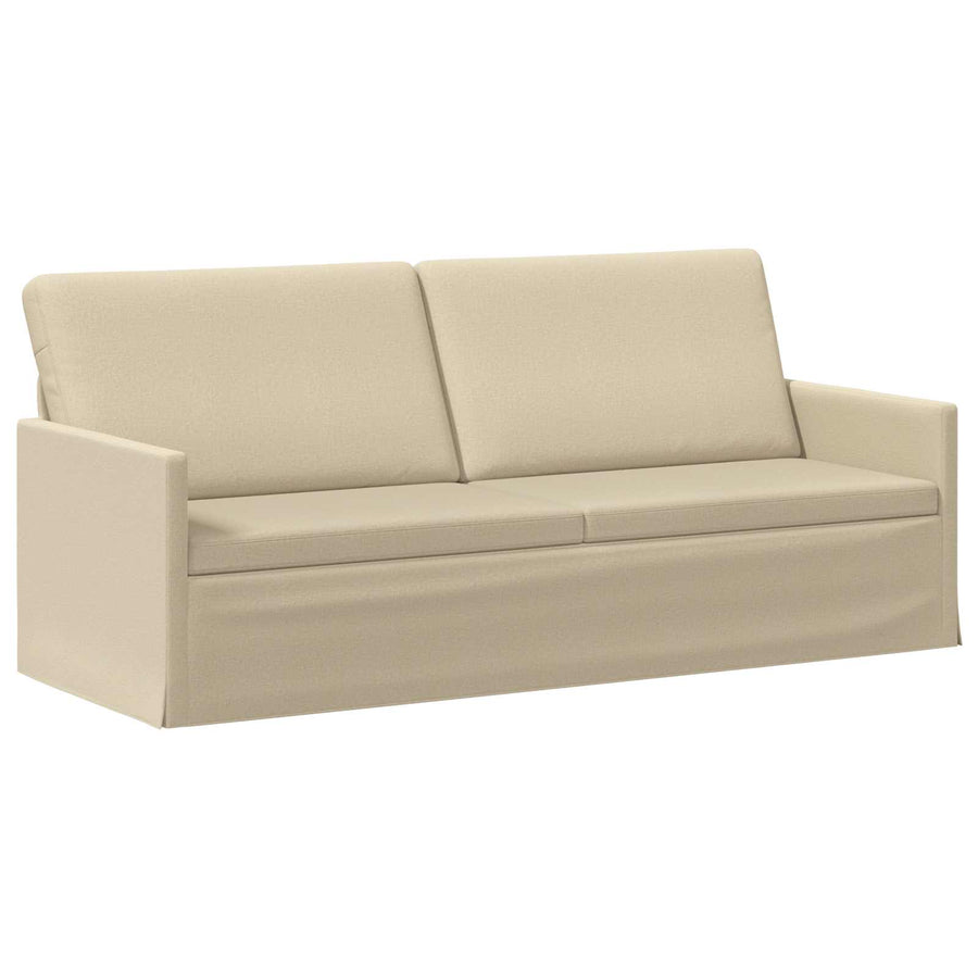 Bankstel 2 pcs Crèmekleurig Stof